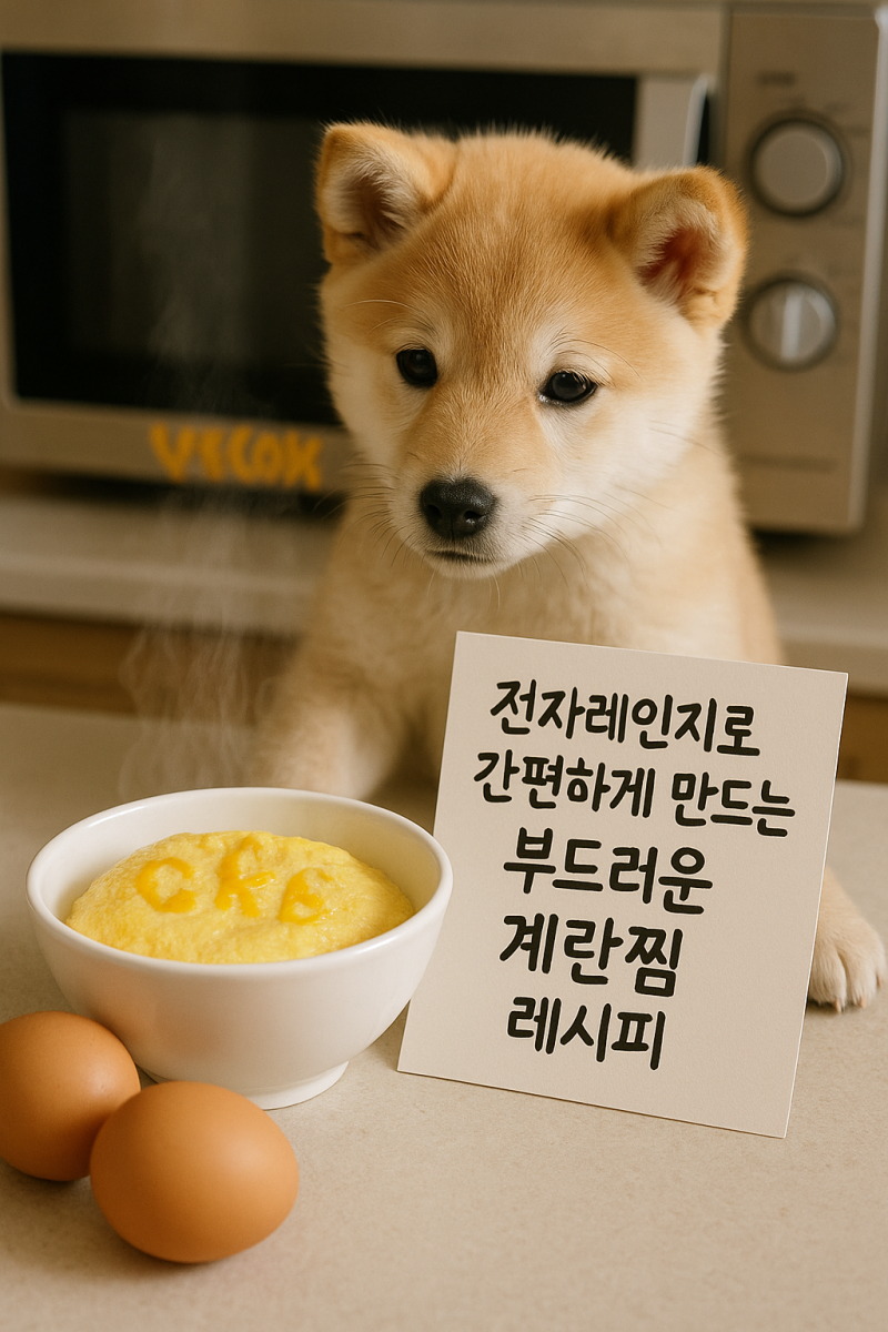 전자레인지로 간편하게 만드는 부드러운 계란찜 레시피