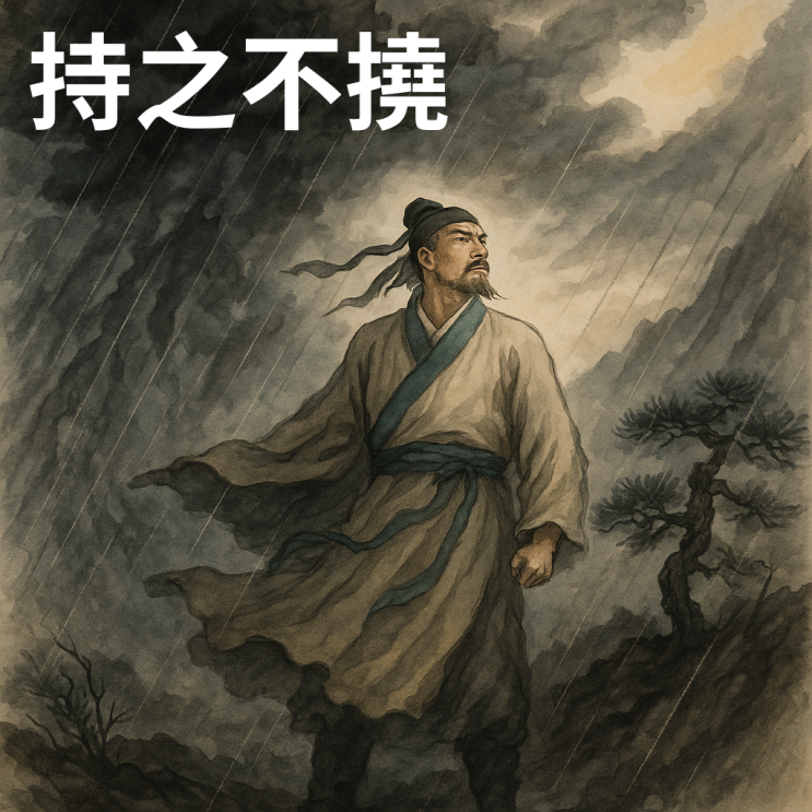   지지불태(持之不撓) — 뜻을 굽히지 않고 끝까지 나아가다