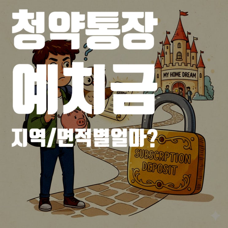  청약통장 예치금, 지역별/면적별 얼마를 맞춰야 할까? (2025년 최신 정보, 모집공고일 기준 완벽정리)