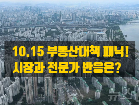  10·15 부동산 대책 이후 시장 반응은? 젊은 세대는 좌절, 현금 부자는 웃었다?