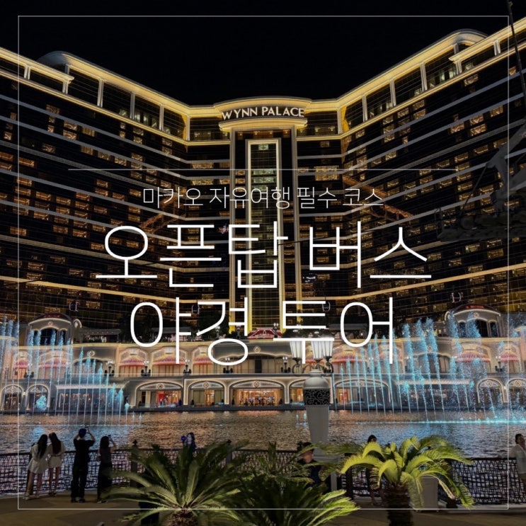  마카오 자유 여행 필수 코스! 나이트 오픈탑 버스 야경 투어