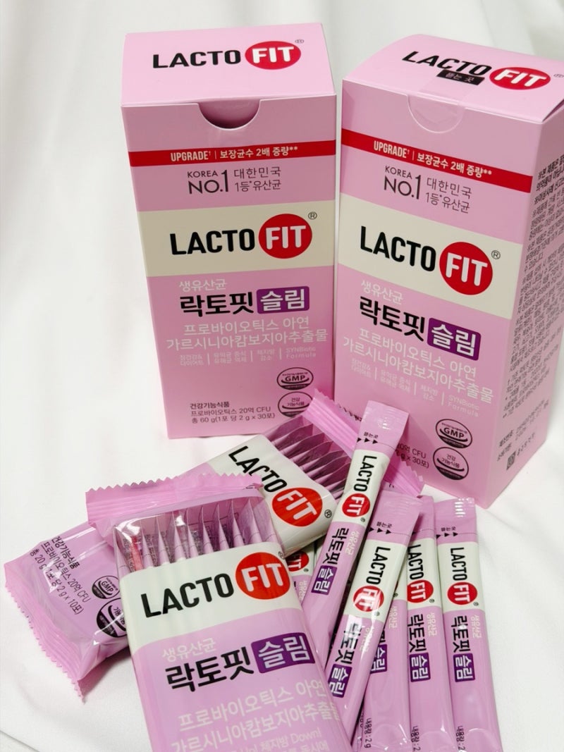 [락토핏 슬림] 유산균 효과! 다이어트 하면서 장까지 가볍게!