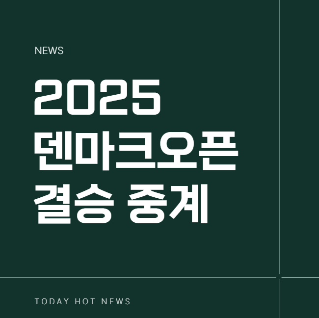 2025 <b>덴마크 오픈 결승</b> 중계 10월19일 <b>안세영</b> 배드민턴... 