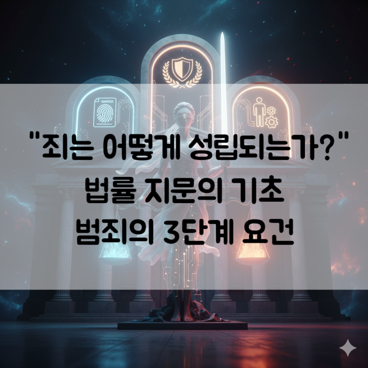  [수능 비문학] 정법 1. "죄는 어떻게 성립되는가?" - 법률 지문의 기초, 범죄의 3단계 요건