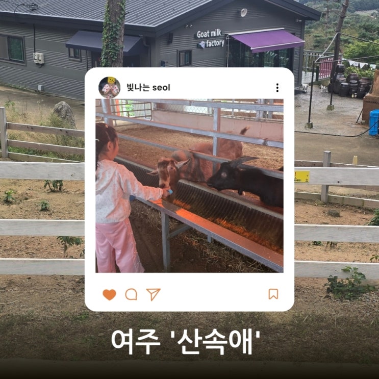  자연 속 힐링, 여주 산속애 체험농장