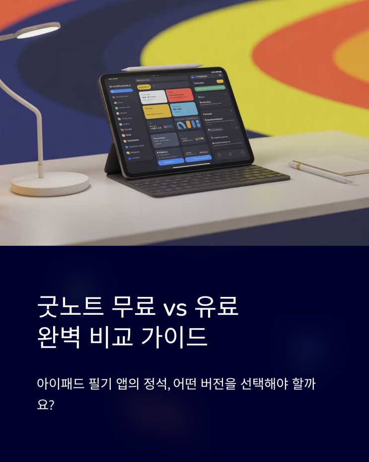  아이패드 필기 앱 굿노트, 무료와 유료 버전 차이점 완벽 분석