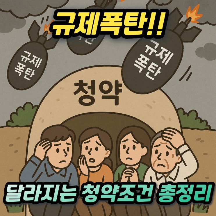  규제지역 청약조건 전매제한 가점제 추첨제 거주요건 분양가상한제 총정리