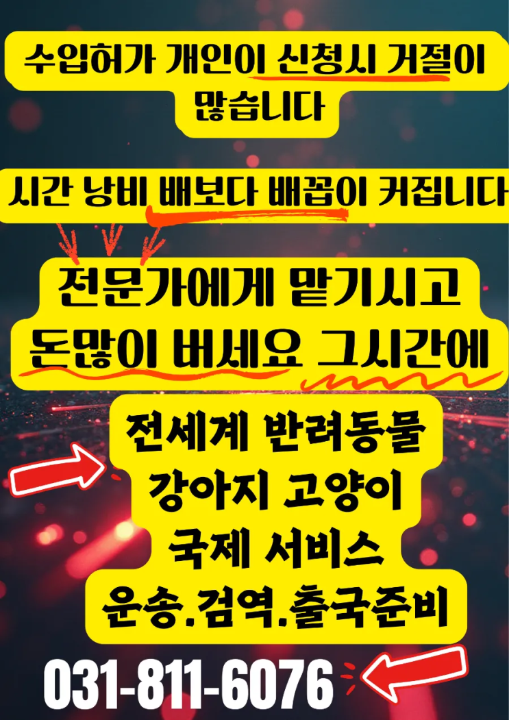  필리핀으로 반려동물 데려가기 한국에서 필리핀(마닐라, 세부, 클락 포함)으로 강아지와 고양이 운송 검역 수입허가증