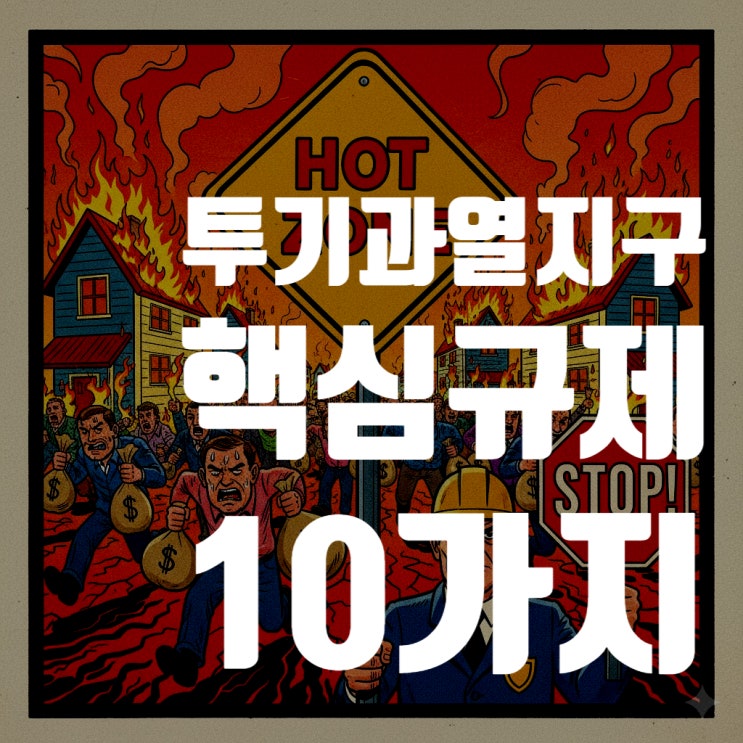  우리 동네가 투기과열지구로? 투가과열지구 지정시 10가지 핵심 규제 총정리