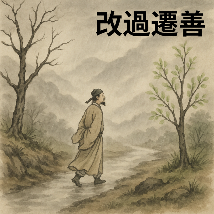  ️ 개과천선(改過遷善) — 잘못을 고치고 선한 길로 나아가다