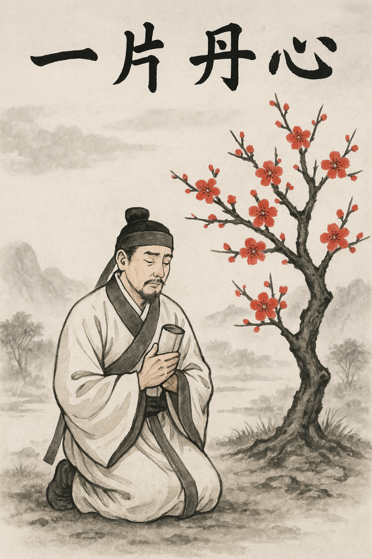  ️ 일편단심(一片丹心) — 변치 않는 진심, 한 조각 붉은 마음