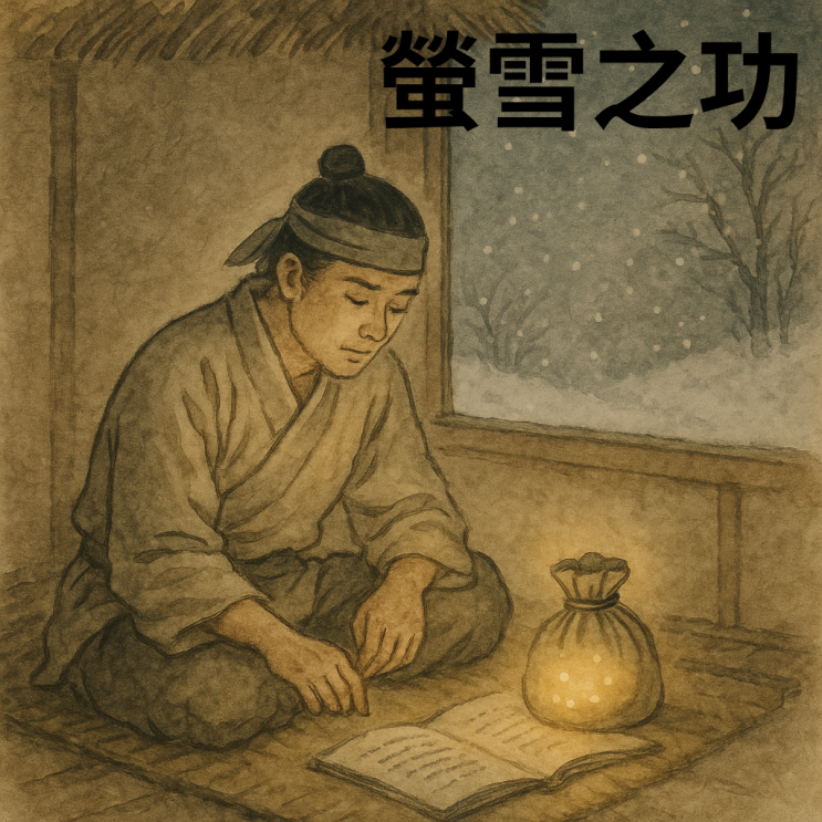   형설지공(螢雪之功) — 반딧불과 눈빛으로 이루는 노력의 결실