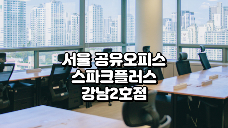  서울 공유오피스 추천! 스파크플러스 강남2호점 완벽 분석 (2025년 최신)