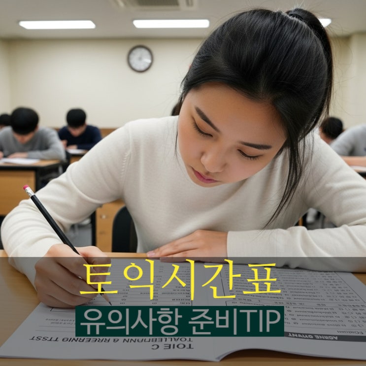  토익 시간표 유의사항 시험장 고득점 전략은?