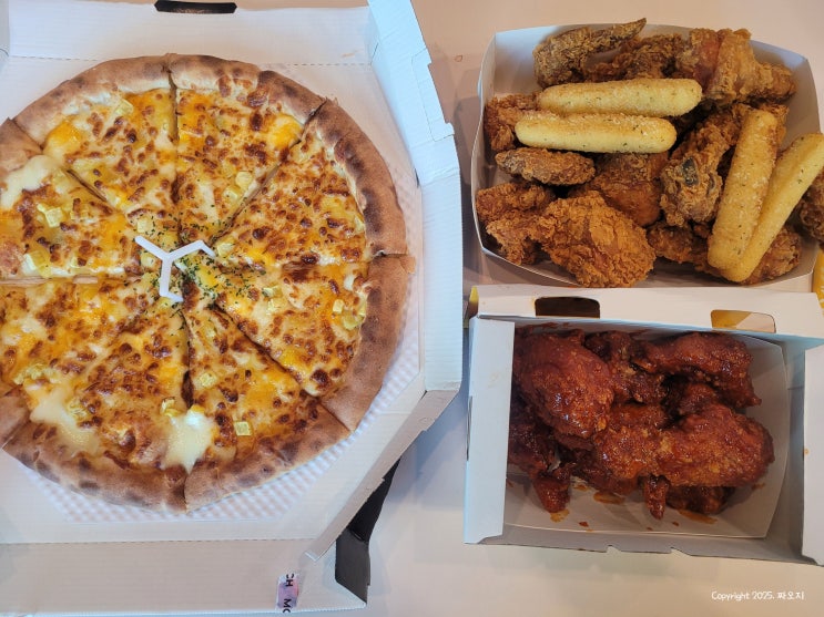  인천 영흥도 피자 치킨 맛집 맘스터치 메뉴 포장 주차