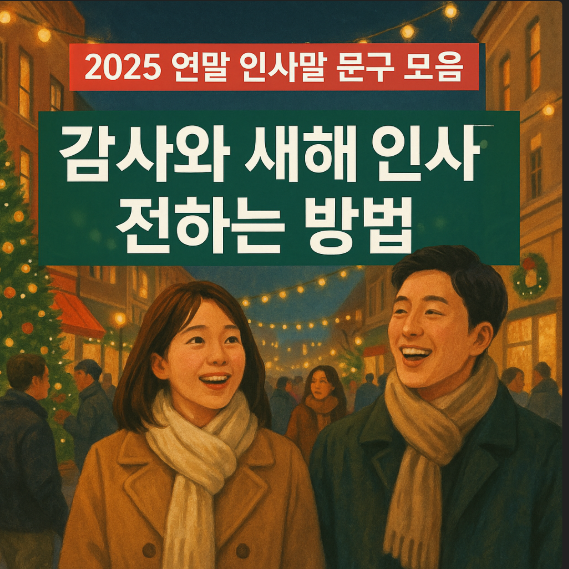  2025 연말 인사말 문구 모음  감사와 새해 인사를 전하는 방법