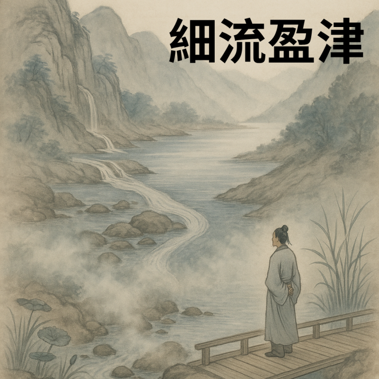   세류영진(細流盈津) — 작은 흐름이 큰 강을 만든다