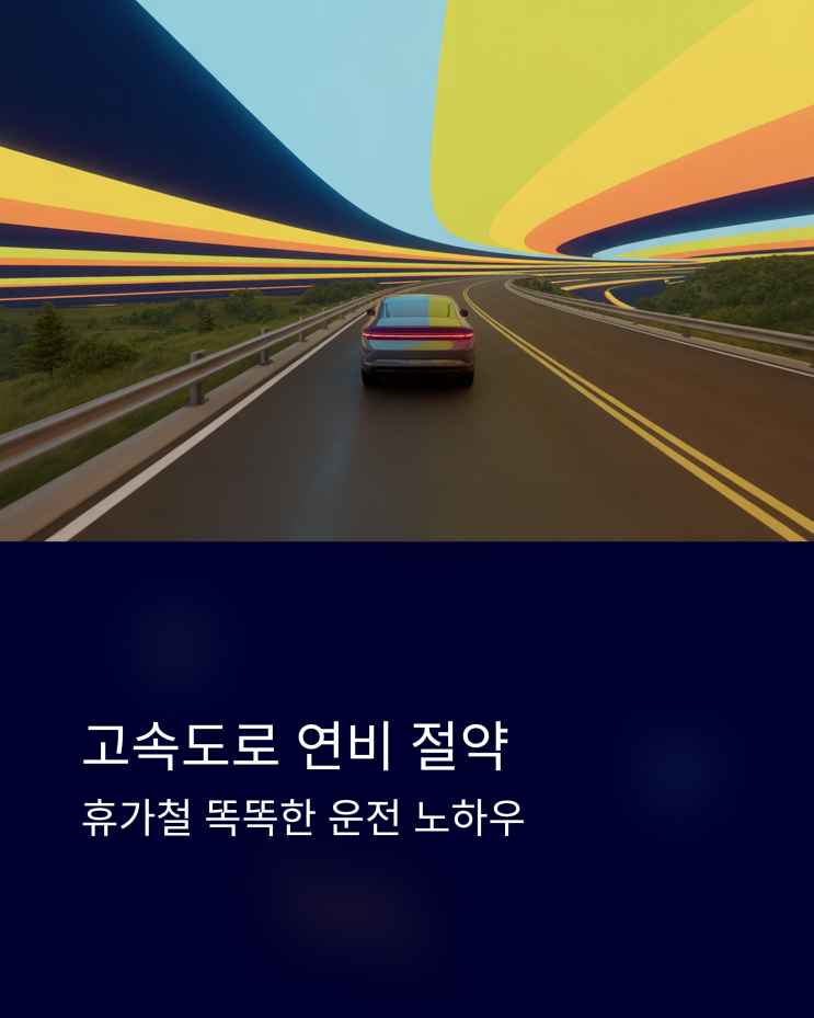  자동차 휴가철 연비 절약법: 고속도로 효율 주행 완전 정복!