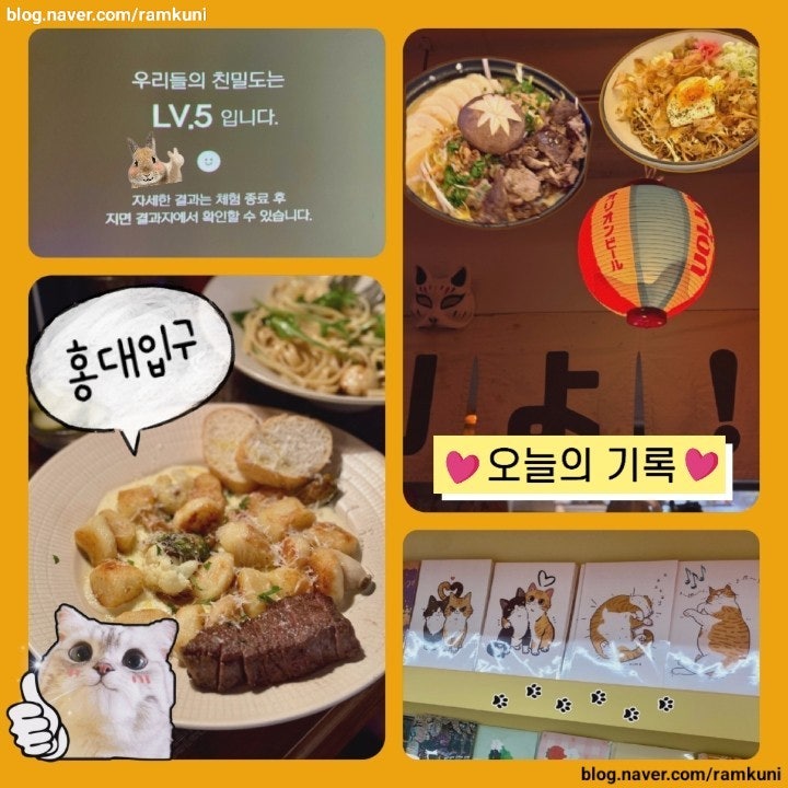  [오늘의 기록_홍대] - 홍대 4233마음센터 방문후기 | 테이커테이블(양식) | 고양이역 (소품샵) | 브라운하우스(카페) | 코아서울(옷가게) | 쿠로코식당