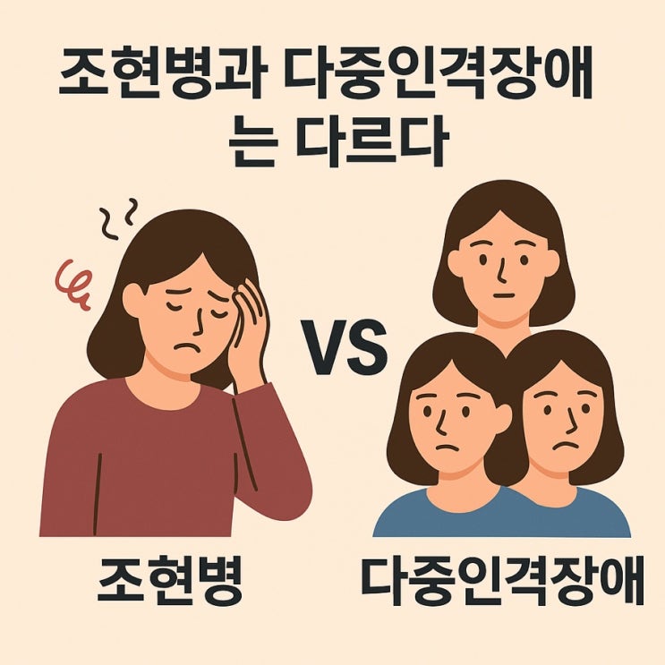  조현병과 다중인격장애는 다르다!  흔한 오해 완벽 정리