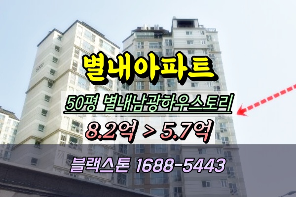  남양주 별내남광하우스토리 경매 50평 급매