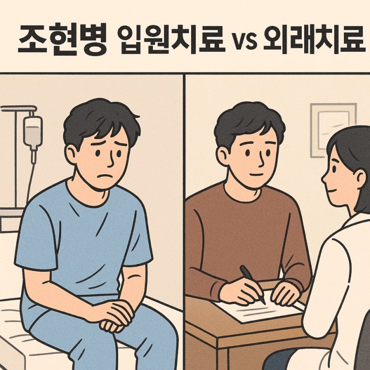  조현병 입원치료 vs 외래치료 차이 완벽 이해 – 내게 맞는 치료 선택 가이드
