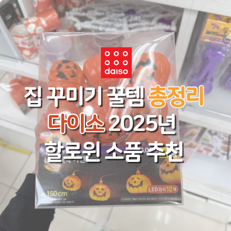  다이소 할로윈 소품 추천 집 꾸미기 꿀템 총정리