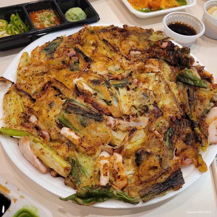  인천 영흥도 수산시장 근처 맛집 본토칼국수 파전 포장 후기