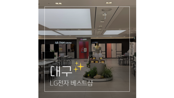  lg전자 베스트샵 현대 대구점 반월당 이사 신혼가전 볼거리 가득