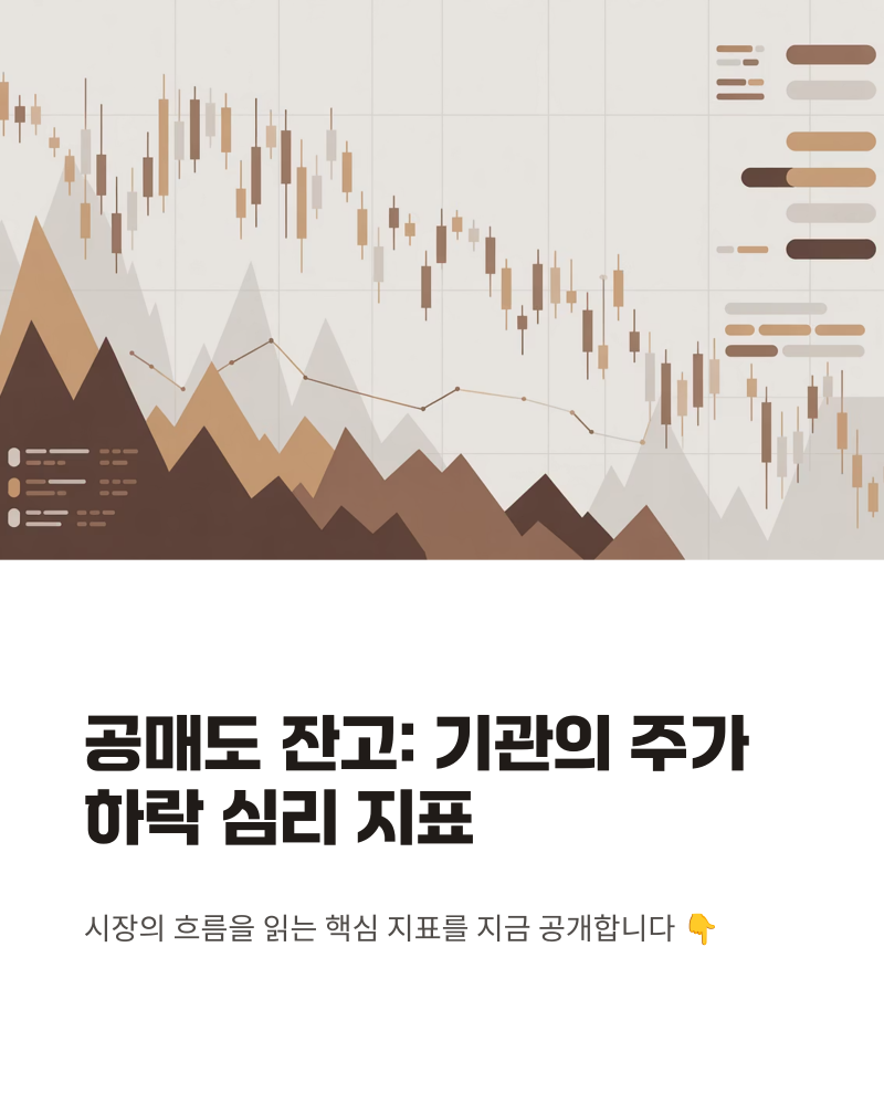 공매도 잔고 조회 방법과 투자 전략, 주식시장 핵심 지표 안내 : 네이버 블로그