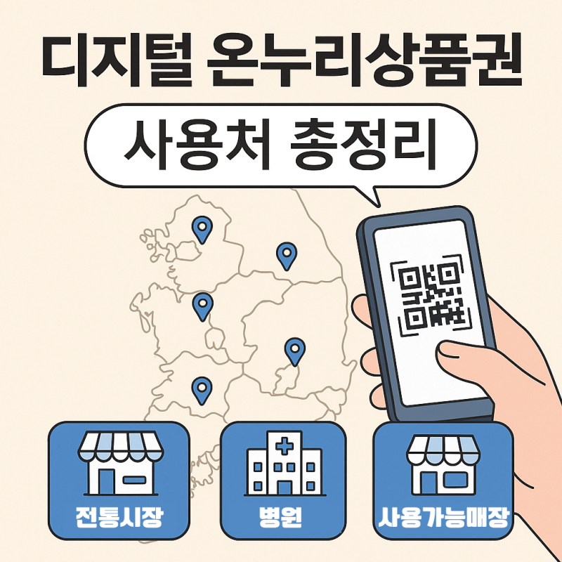 디지털 온누리상품권 사용처 총정리｜전통시장부터 병원, 온라인몰까지 ‘진짜 되는 곳’ ....