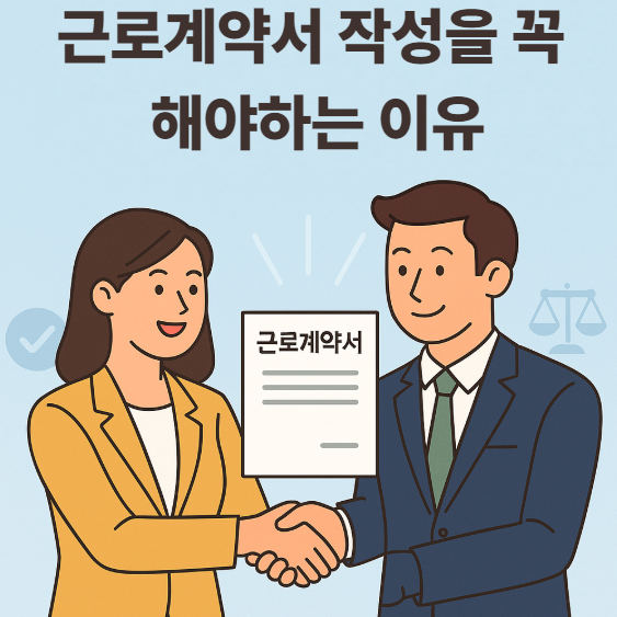  근로계약서를 작성해야만 하는 이유
