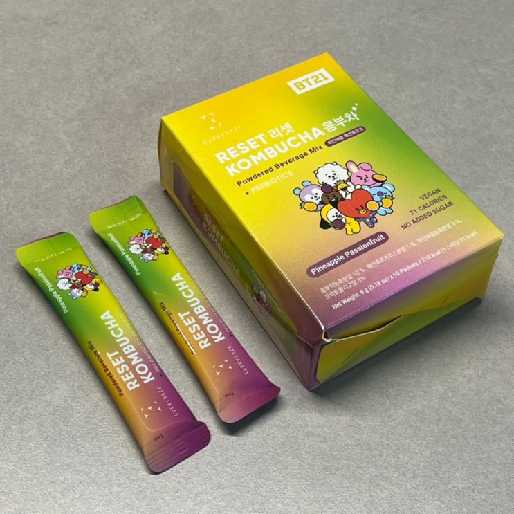  맛있는 다이어트 콤부차 추천 에브리데이즈 리셋 파인애플 콤부차 비건 유산균