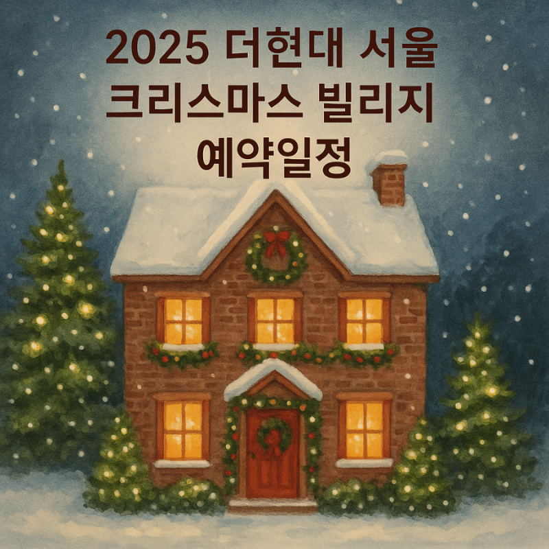 2025 더현대 서울 크리스마스 빌리지 예약 일정 꿀팁 정리