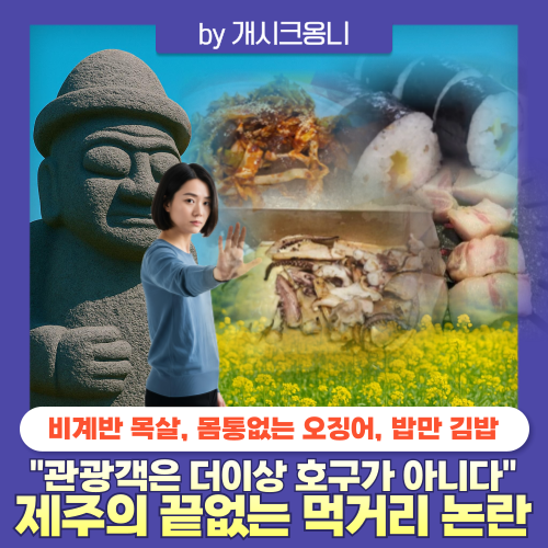 <b>제주</b> 끝없는 <b>바가지</b> 먹거리 논란 | 찌꺼기 <b>오징어</b>, 비계 반 목살... 
