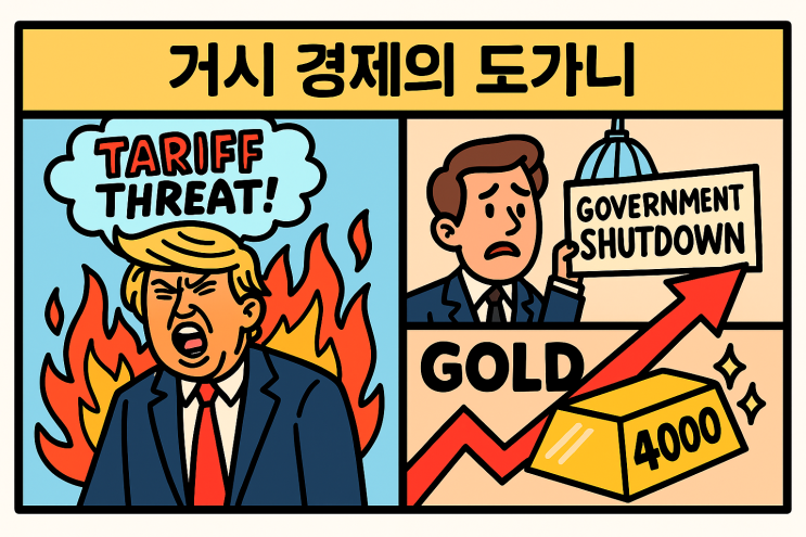  금값 $4,000 돌파, 트럼프와 셧다운이 지핀 '달러 불신'의 불씨