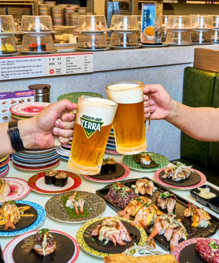  공덕역가성비맛집 스시이안앤 마포공덕점 모든접시 1,990원