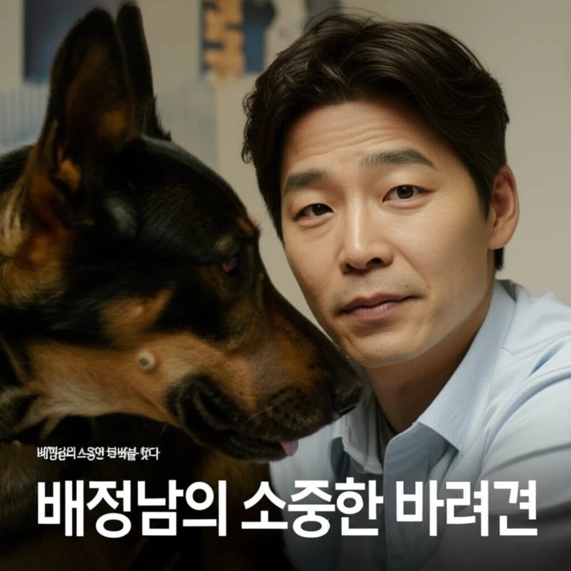 배정남의 소중한 반려견 벨, 영원한 안식을 찾다