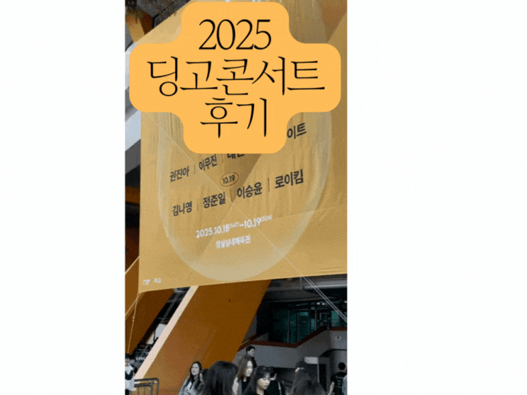  2025 딩고 뮤직 콘서트 킬링보이스 후기 | 김나영/정준일/이승윤/로이킴 후기, 셋리스트, 로이킴 신곡, 잠실실내체육관시야