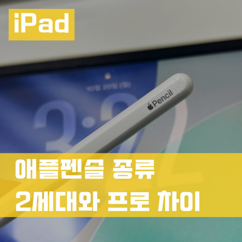 애플펜슬 종류 2세대와 프로 차이 정리 호환 기능 비교