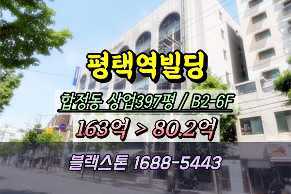  평택시빌딩 경매 평택역 6층 100억대 건물