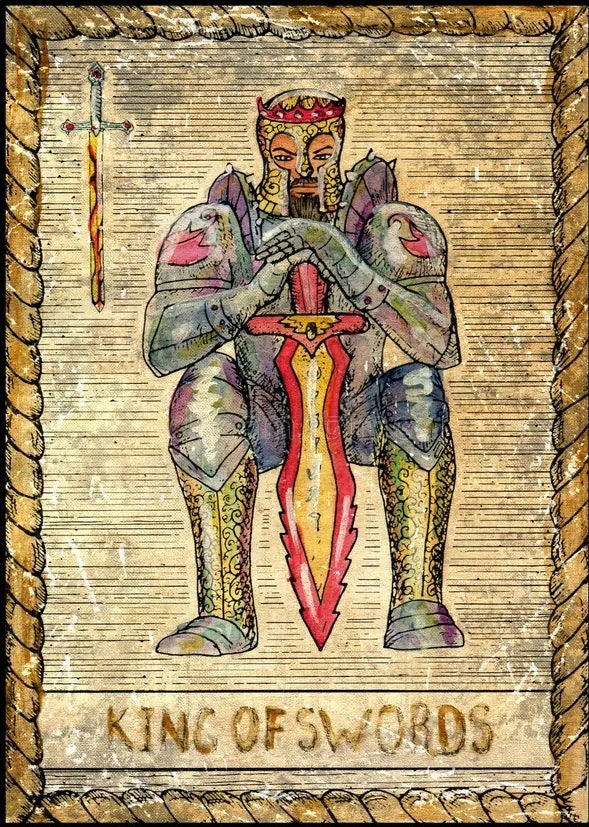 [타로카드 해석] 타로카드 소드 14번(King of Sword)을 알아보자
