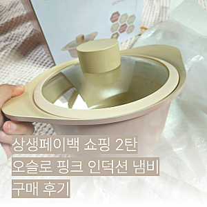 상생페이백으로 득템한 오슬로 피그 인덕션 세라믹 양수냄비 20cm 솔직 후기