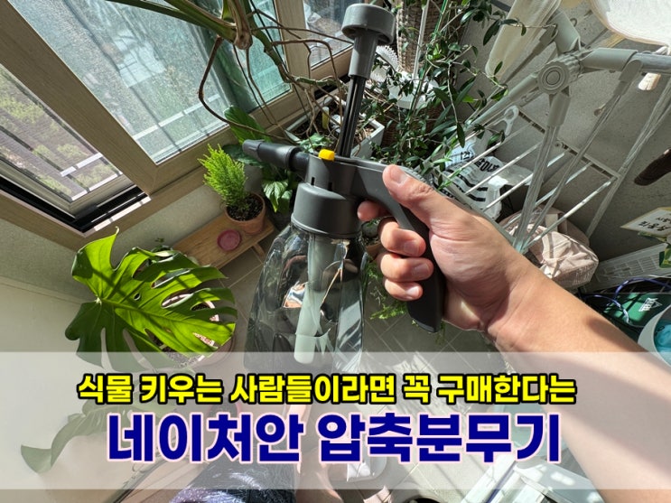 식물 키우는 집사들에게 꼭 필요한 네이처안 압축분무기 원예분무기 추천