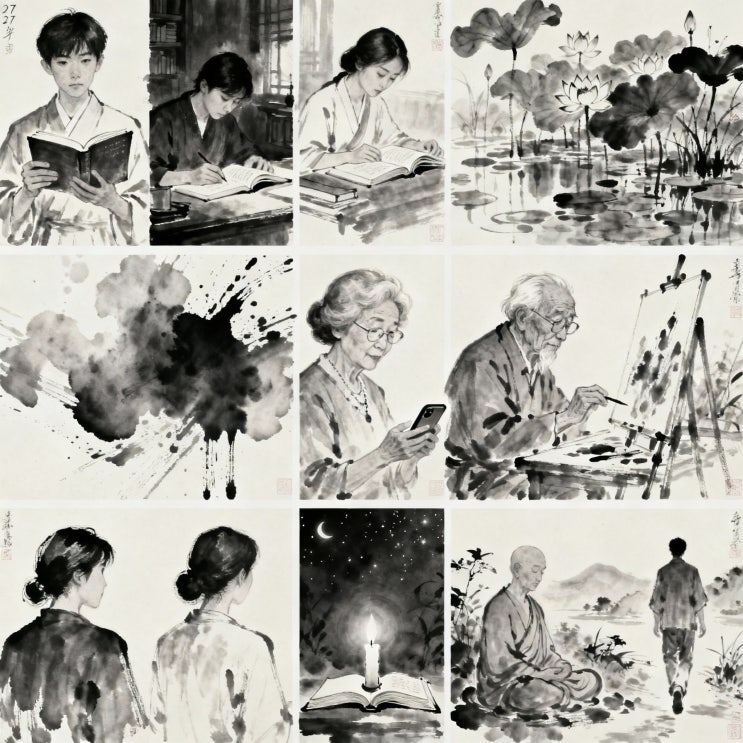  그림 삼자경 완벽 해설, 삼자경 71장 스물일곱에 시작한 공부 '소노천(蘇老泉)' 이야기