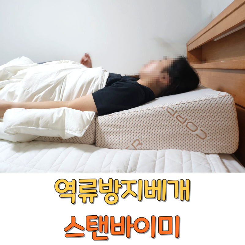 역류방지쿠션 후기 역류성식도염 베개 추천 스탠바이미