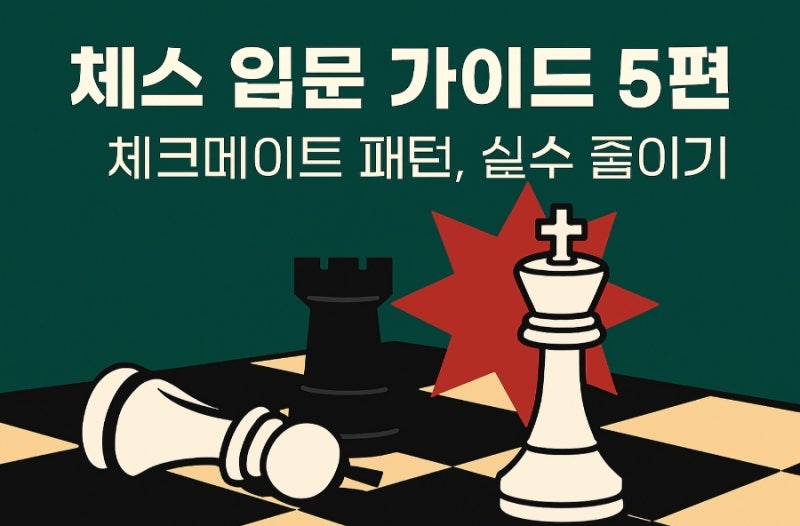 체스 입문 가이드 5편: 체크메이트 패턴과 실수 줄이기