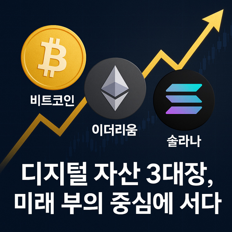 비트코인·이더리움·<b>솔라나</b>: <b>디지털 자산</b> 3대장, 미래 부의... 