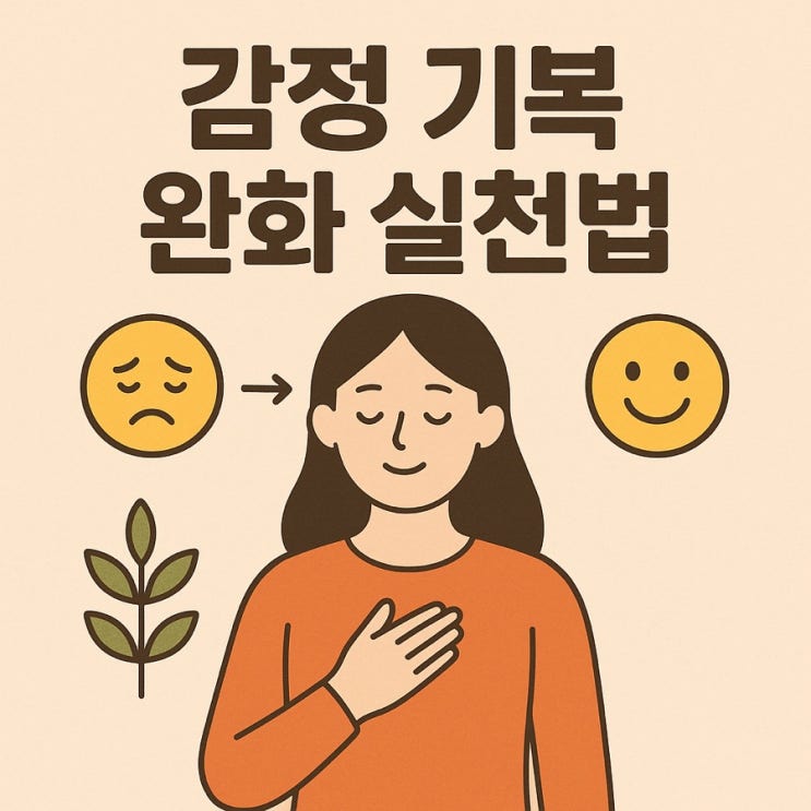   감정 기복 완화 실천법