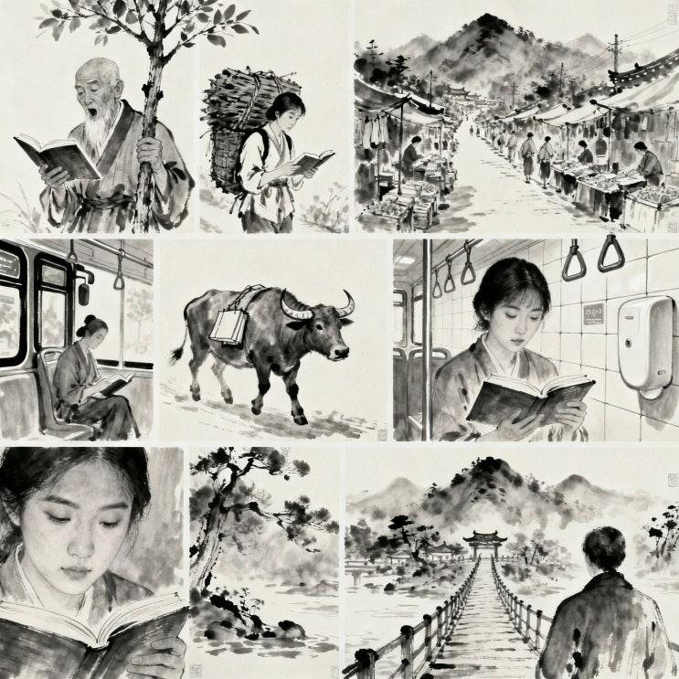  그림 삼자경 완벽 해설, 삼자경 70장 부신독서와 괴각